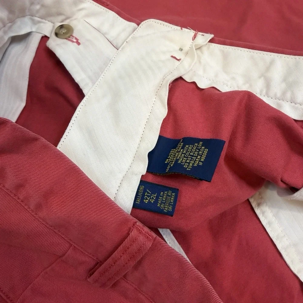 Polo‎ Ralph Lauren 44T/42L Chino Shorts Red Cotton Pockets